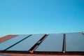 Solar panels on the roof Royalty Free Stock Photo