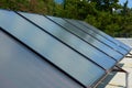 Solar panels on the roof Royalty Free Stock Photo