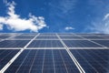 Solar panels. Save the world. Electric generation Royalty Free Stock Photo