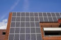 Solar panels on a very large tiled roof