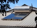 Solar panels in the west indies.