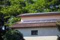 Solar photovoltaic panels installed on a tiled roof for alternative energy Royalty Free Stock Photo