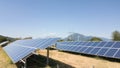 Solar photovoltaic park energy Royalty Free Stock Photo