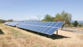 Solar photovoltaic park energy Royalty Free Stock Photo