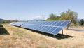 Solar photovoltaic park energy Royalty Free Stock Photo