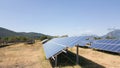 Solar photovoltaic park energy Royalty Free Stock Photo