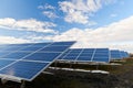 Solar photovoltaics panels Royalty Free Stock Photo