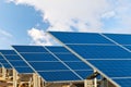 Solar photovoltaics panels Royalty Free Stock Photo