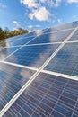 Solar photovoltaics panels Royalty Free Stock Photo