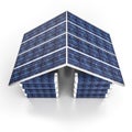 Solar power building Royalty Free Stock Photo