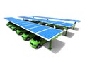 Solar power car station concept