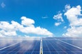 Solar power for electric renewable energy from the sun Royalty Free Stock Photo