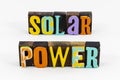 Solar power wind energy panel green alternative world renewable electricity Royalty Free Stock Photo