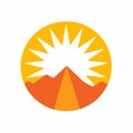 Solar power filled orange logo