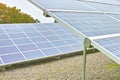 Solar power installation in Denmark. Photovoltaic cell panels as renewable and alternative energy source. Generating Royalty Free Stock Photo