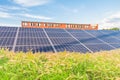 Solar power panels ,Photovoltaic modules for innovation green e Royalty Free Stock Photo