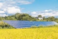 Solar power panels ,Photovoltaic modules for innovation green en Royalty Free Stock Photo