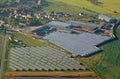 Solar power station from above