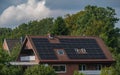 Solar power station eco-friendly to use renewable energy. Royalty Free Stock Photo