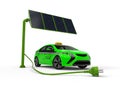Solar power taxi station