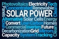 Solar Power Word Cloud Royalty Free Stock Photo