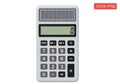 Solar-powered calculator with a rectangular shape and a display Royalty Free Stock Photo