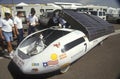 Solar powered car at the Solar and Electric 500, AZ Royalty Free Stock Photo