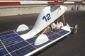 Solar powered car at the Solar and Electric 500, AZ Royalty Free Stock Photo