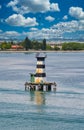 Solar Powered Channel Marker Royalty Free Stock Photo