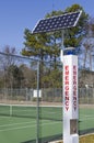 Solar powered emergency call station Royalty Free Stock Photo