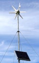 Solar powered environment friendly wind turbine