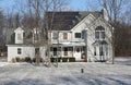 Solar powered home in Winter