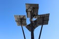 Solar powered lamp post