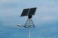 Solar powered lamp post Royalty Free Stock Photo