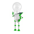 Solar powered light bulb robot - ok