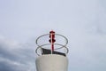 Solar powered Lighthouse, solar battery Royalty Free Stock Photo