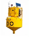 Solar-Powered Oceanographic Data Buoy Isolated on White Royalty Free Stock Photo
