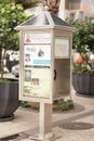 Solar powered payphone