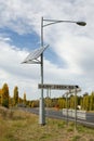 A Solar-Powered Street Light Royalty Free Stock Photo