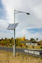 A Solar-Powered Street Light Royalty Free Stock Photo