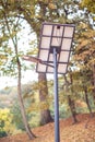 Solar powered street light Royalty Free Stock Photo