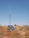 Solar powered UHF radio repeater station near Turners Lookout at Trephina Gorge national park Royalty Free Stock Photo