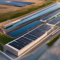 A solar-powered water desalination plant in a coastal area5