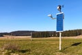 Solar powered weather station and CCTV camera in remote rural location