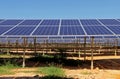 Solar PV Power Plant front view Royalty Free Stock Photo