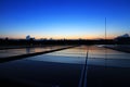 Solar PV Rooftop Beautiful Clear and Dawn Sky