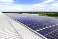 Solar PV Rooftop under Blue Sky Royalty Free Stock Photo