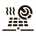 solar repair icon Vector Glyph Illustration