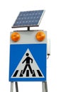 Solar road sign Royalty Free Stock Photo