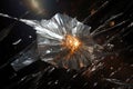 solar sail spacecraft navigating through space debris